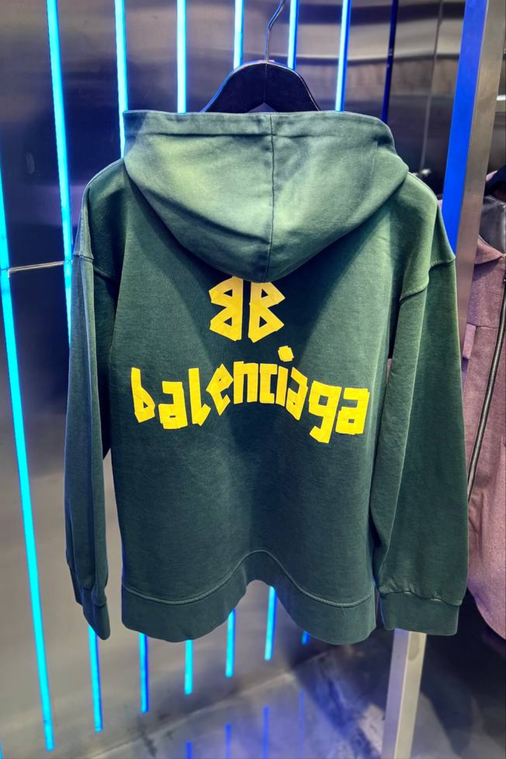 Balenciaga Green Hoodie For Men
