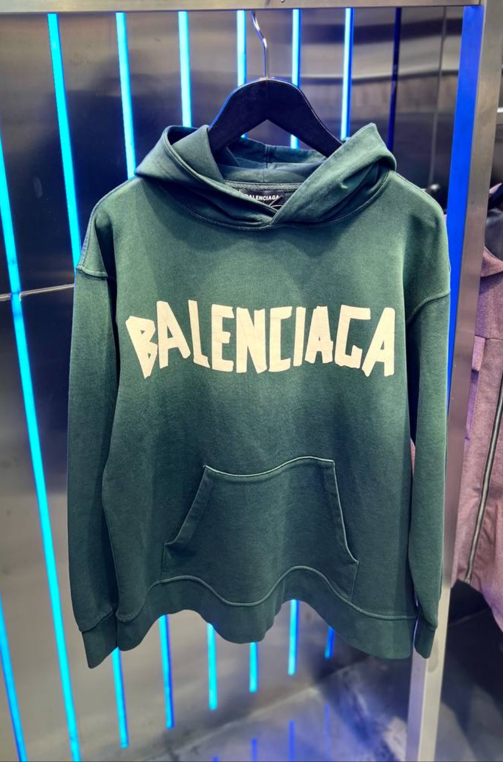 Balenciaga Green Hoodie For Men