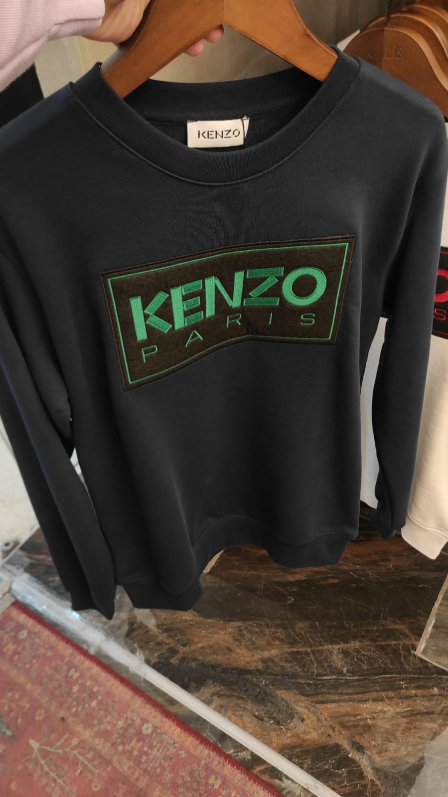 Kenzo Dark Blue Slimfit Sweatshirt For Men
