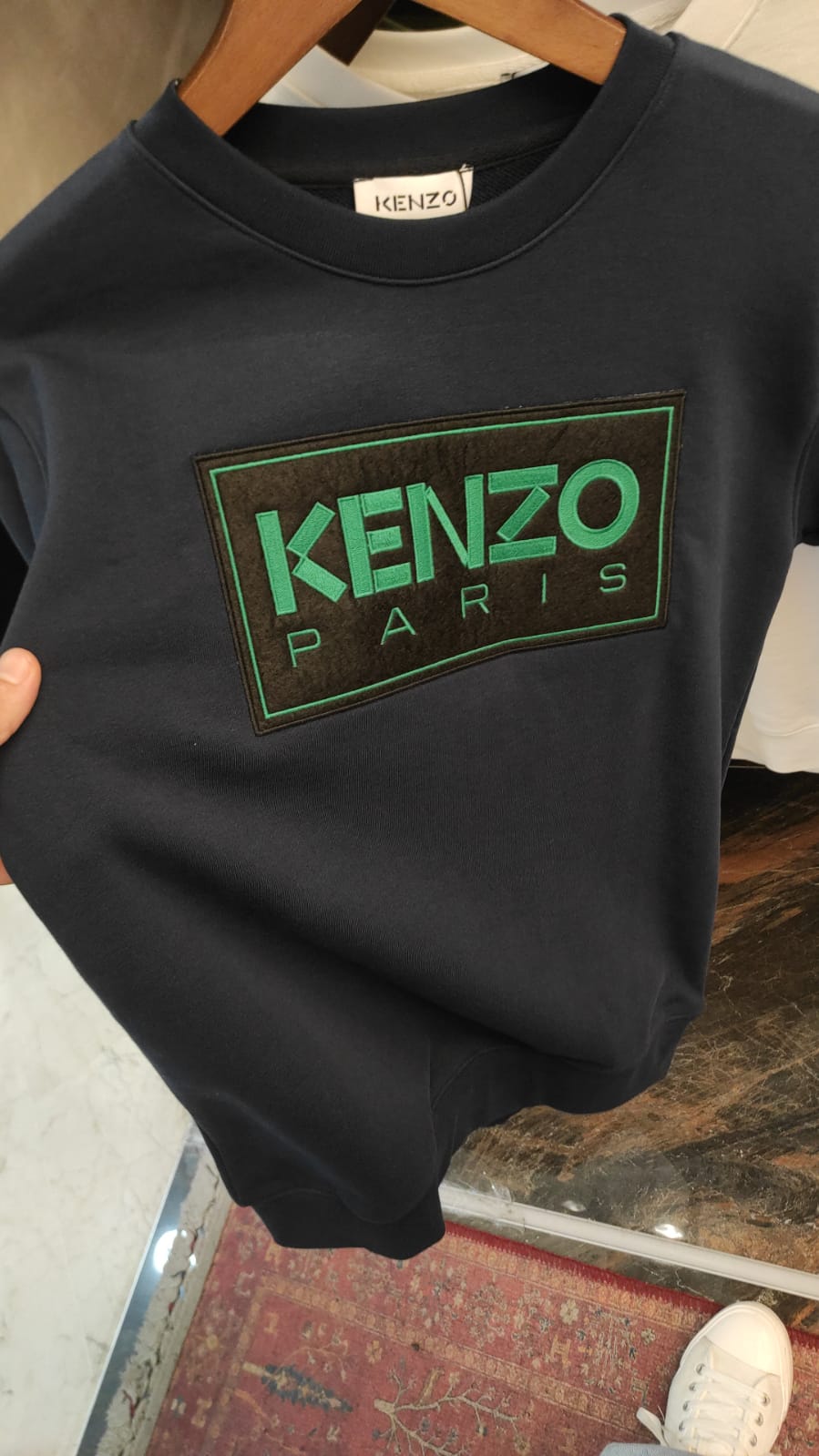 Kenzo Dark Blue Slimfit Sweatshirt For Men