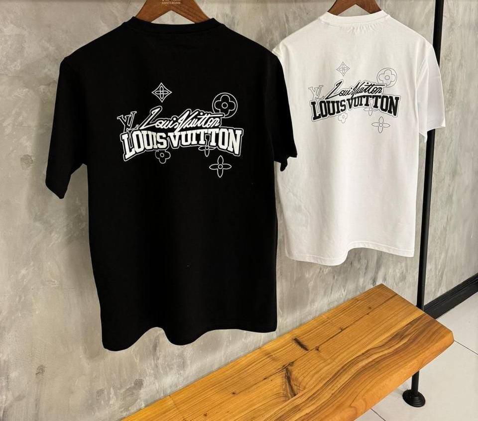 Louis Vuitton Puff Logo Printed Tshirt