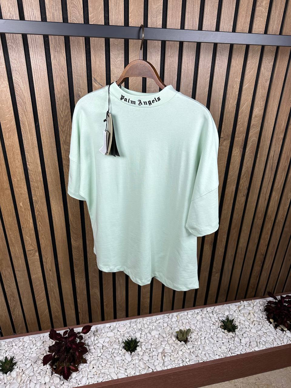 Palm Angels Mint Green Oversized Tshirt Unisex
