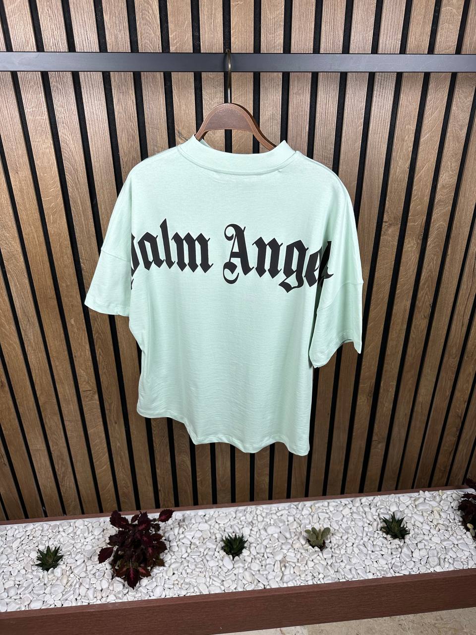 Palm Angels Mint Green Oversized Tshirt Unisex
