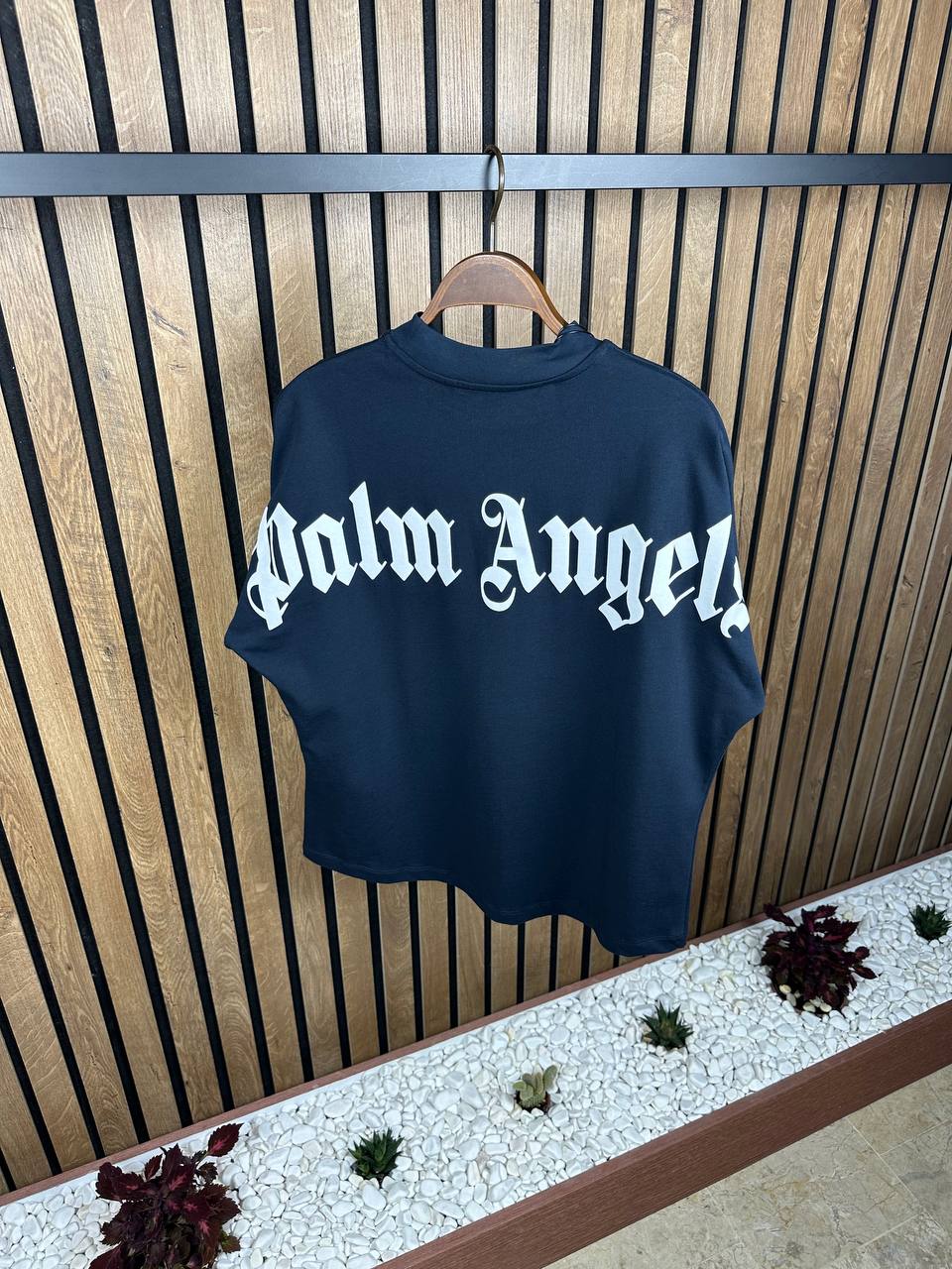 Palm Angels Dark Blue Oversized Tshirt Unisex