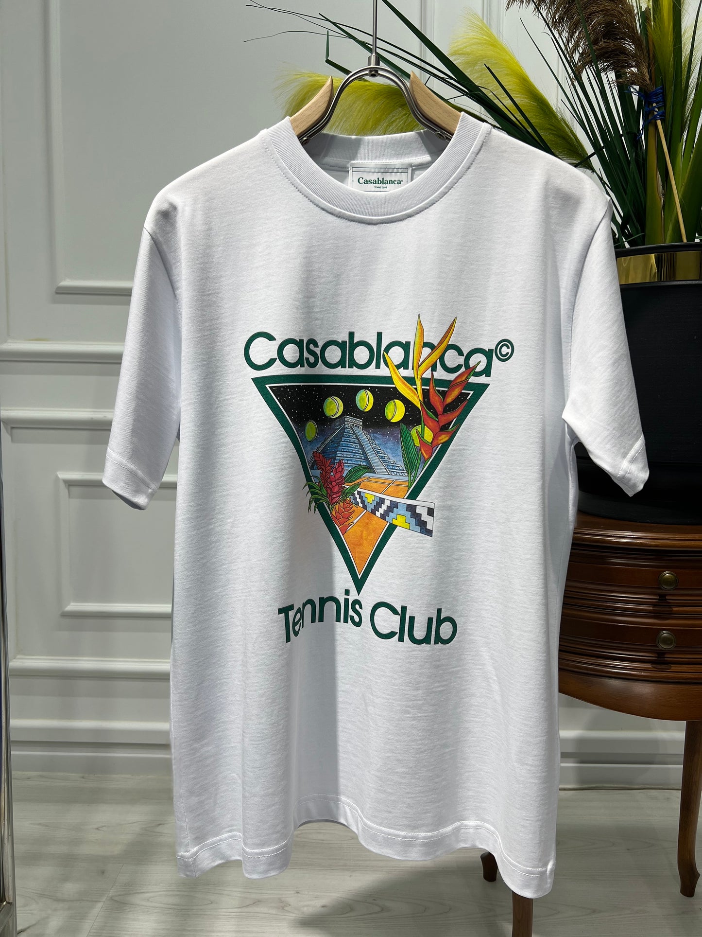 Casablanca tennis club White Tshirt For Men
