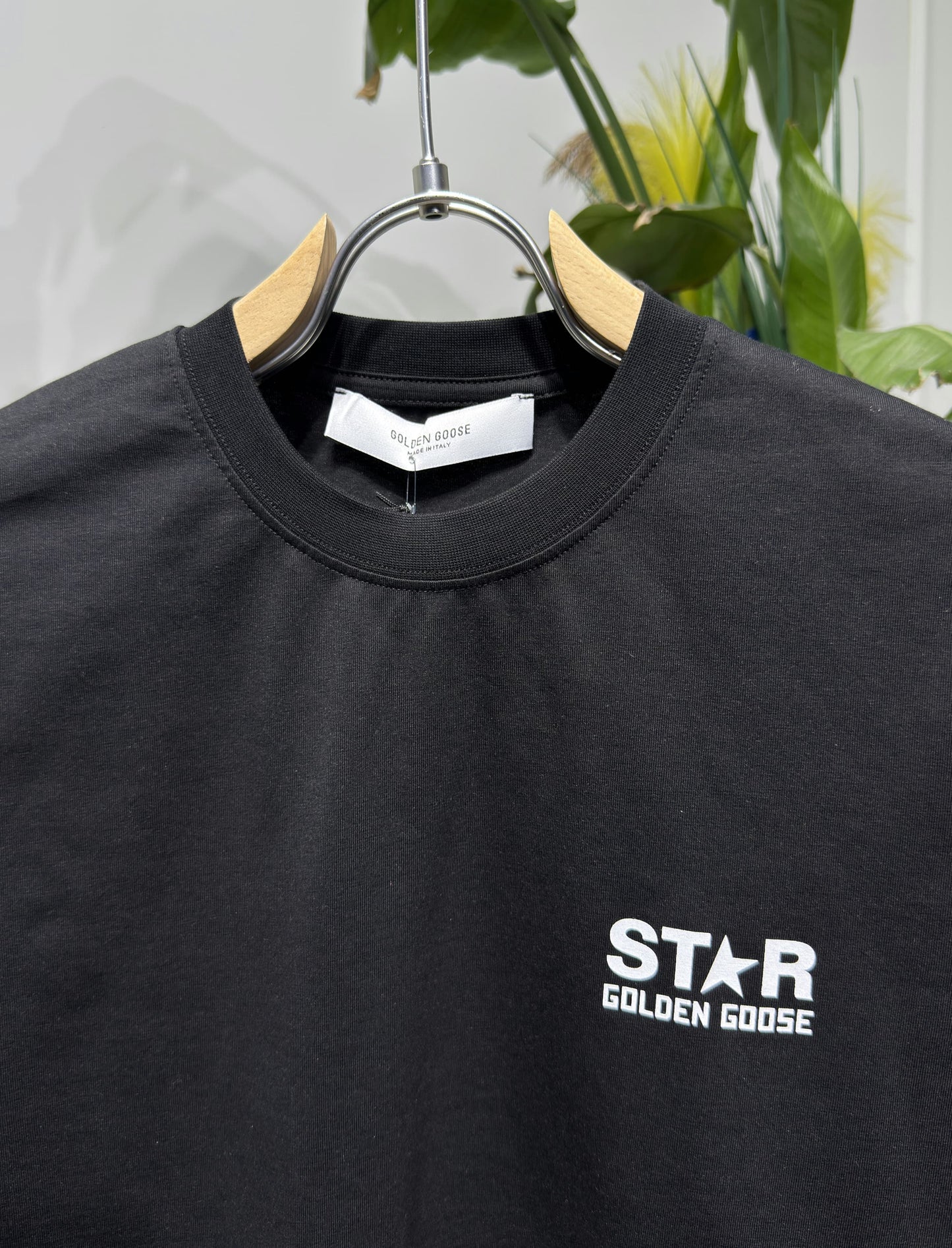 STAR Logo Printed Black Tshirt For Men