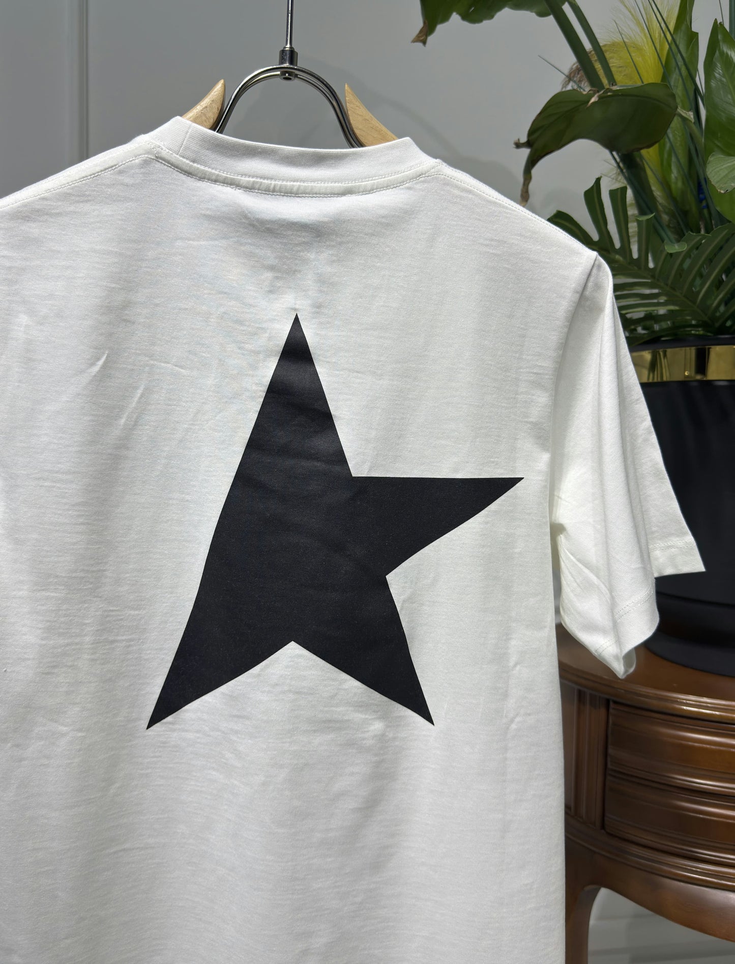 STAR Logo Printed White Tshirt For Men