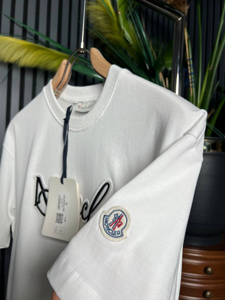 Moncler Embroidered Logo Tshirt For Men