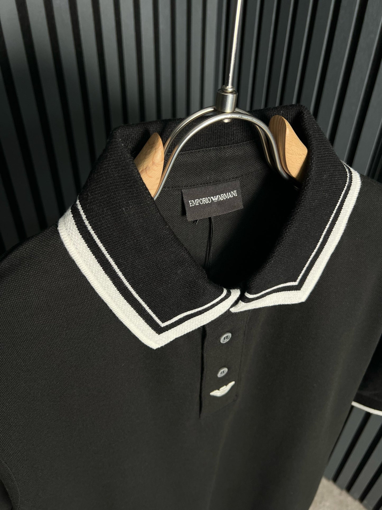 Emoprio Armani Black Polo Tshirt For Men