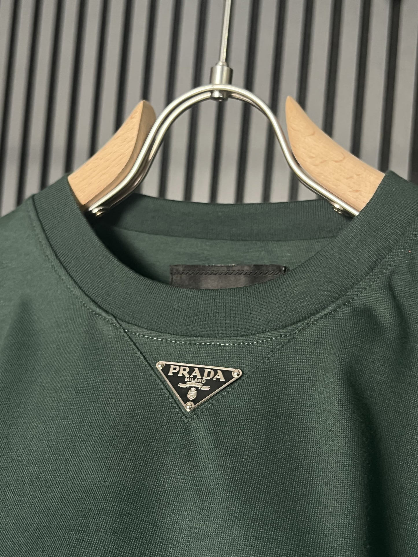 Prada Dark Green Tshirt For Men