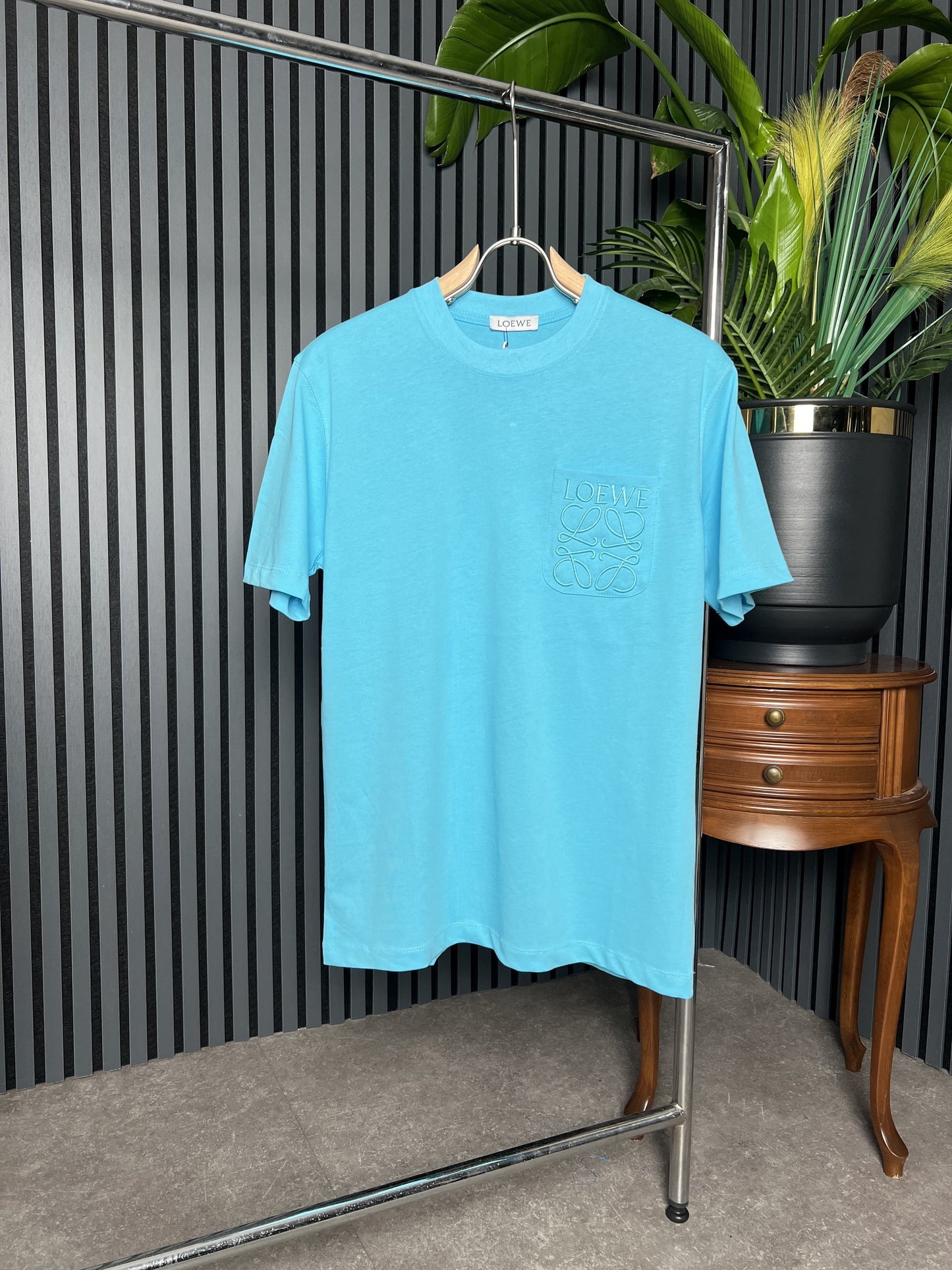 Loewe Embroidered Logo Pocket Tshirt For Men