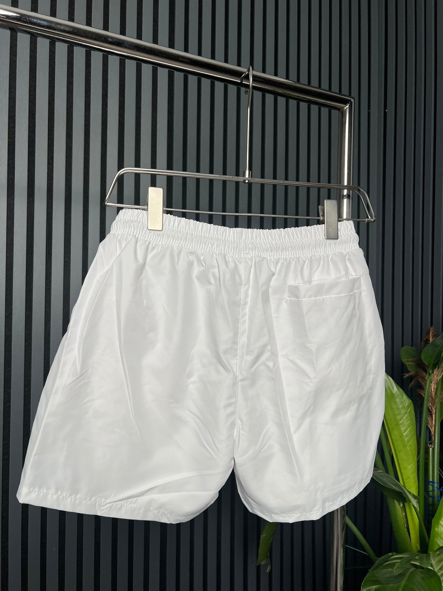 BOSS Black Logo White Swim Short For Men