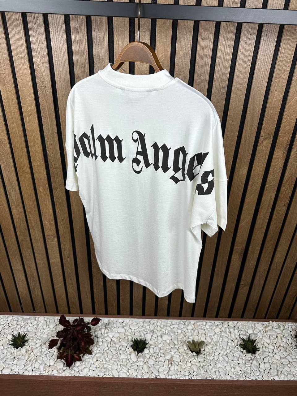 Palm Angels White Oversized Tshirt Unisex