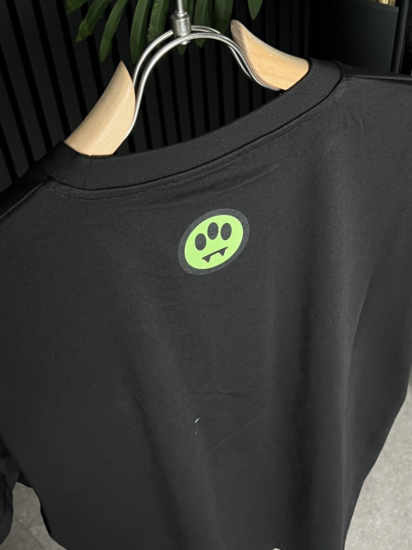 Barrow Logo Printed Black Tshirt For Men