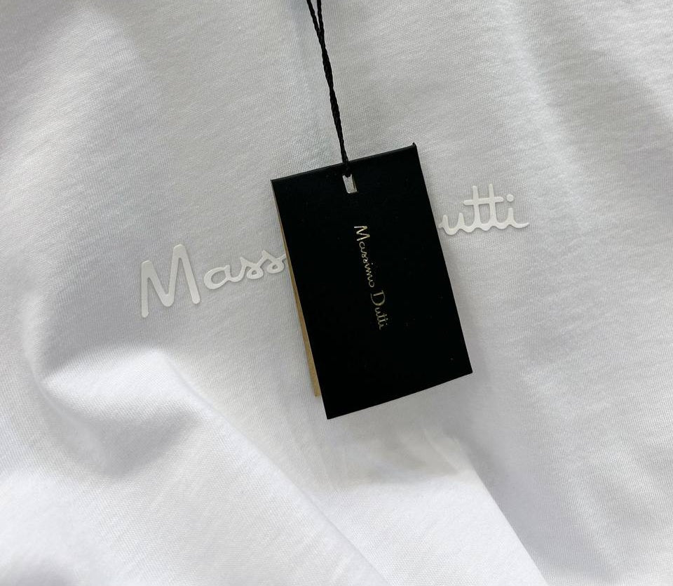 Massimo Dutti Rubber Logo Tshirt For Men