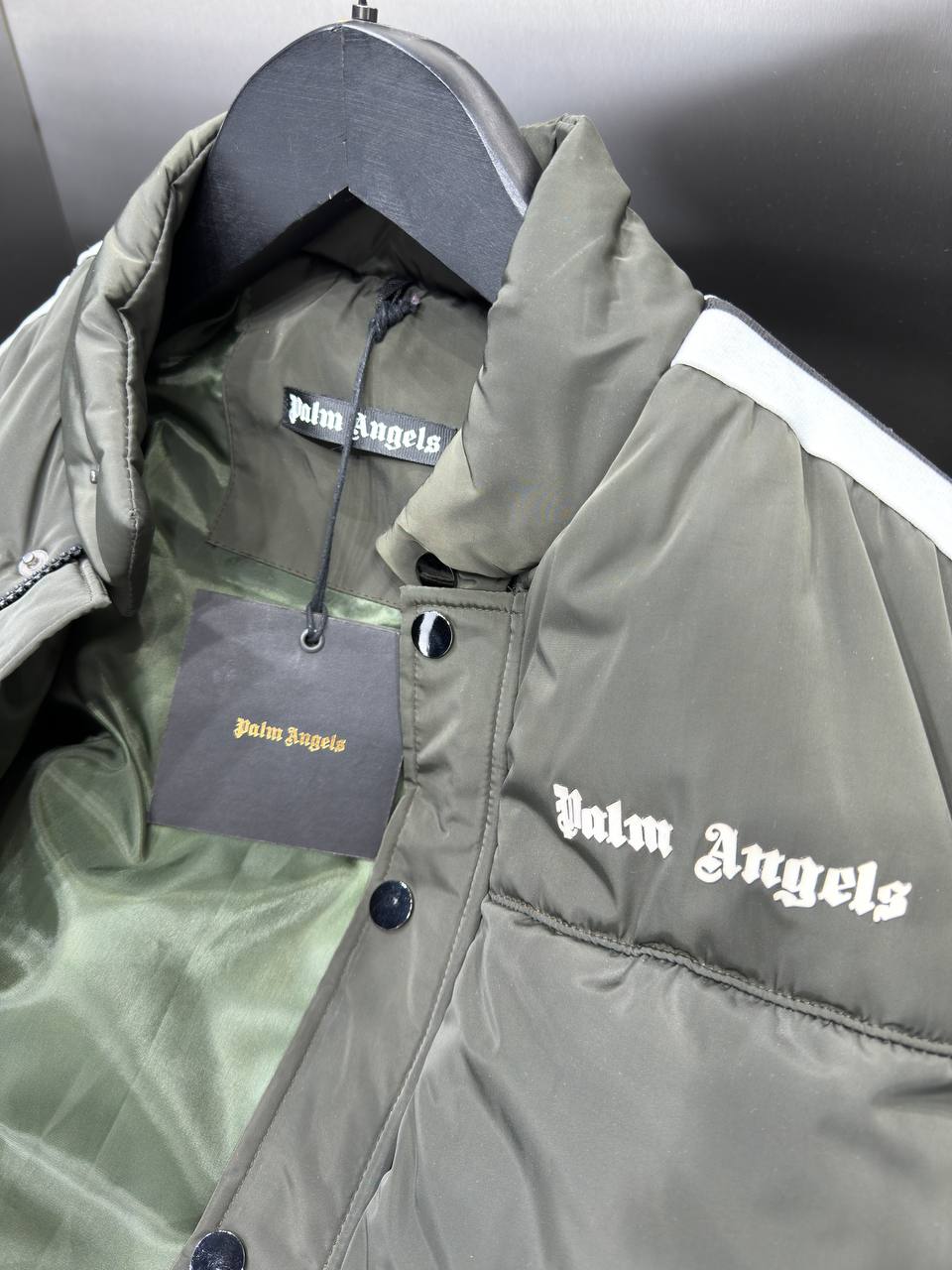Palm Angels Olive Green Vest For Men