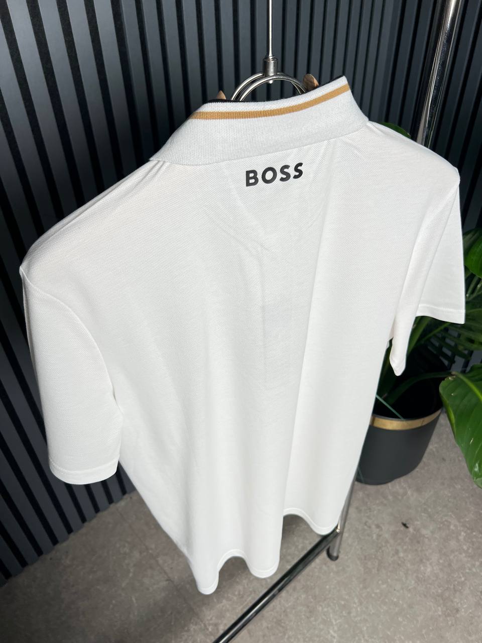 Boss Rubber Logo Polo Tshirt For Men