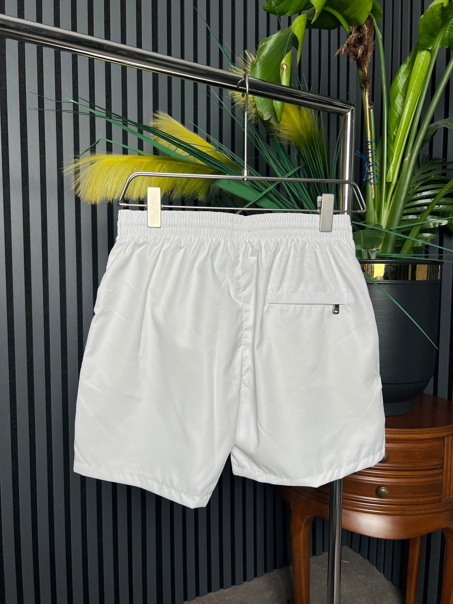 D&G Logo-plaque White Swim Short For Men