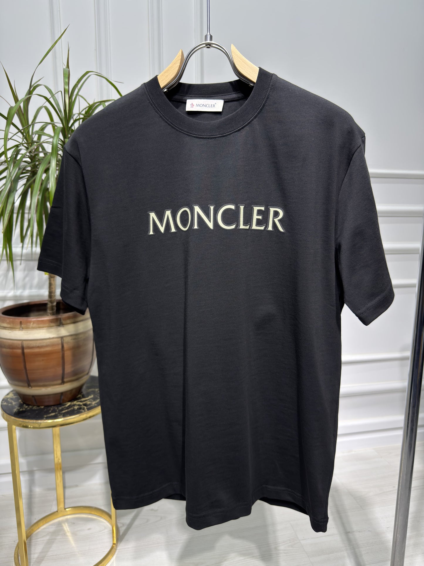 Graphic-logo Printed Black Tshirt For Men