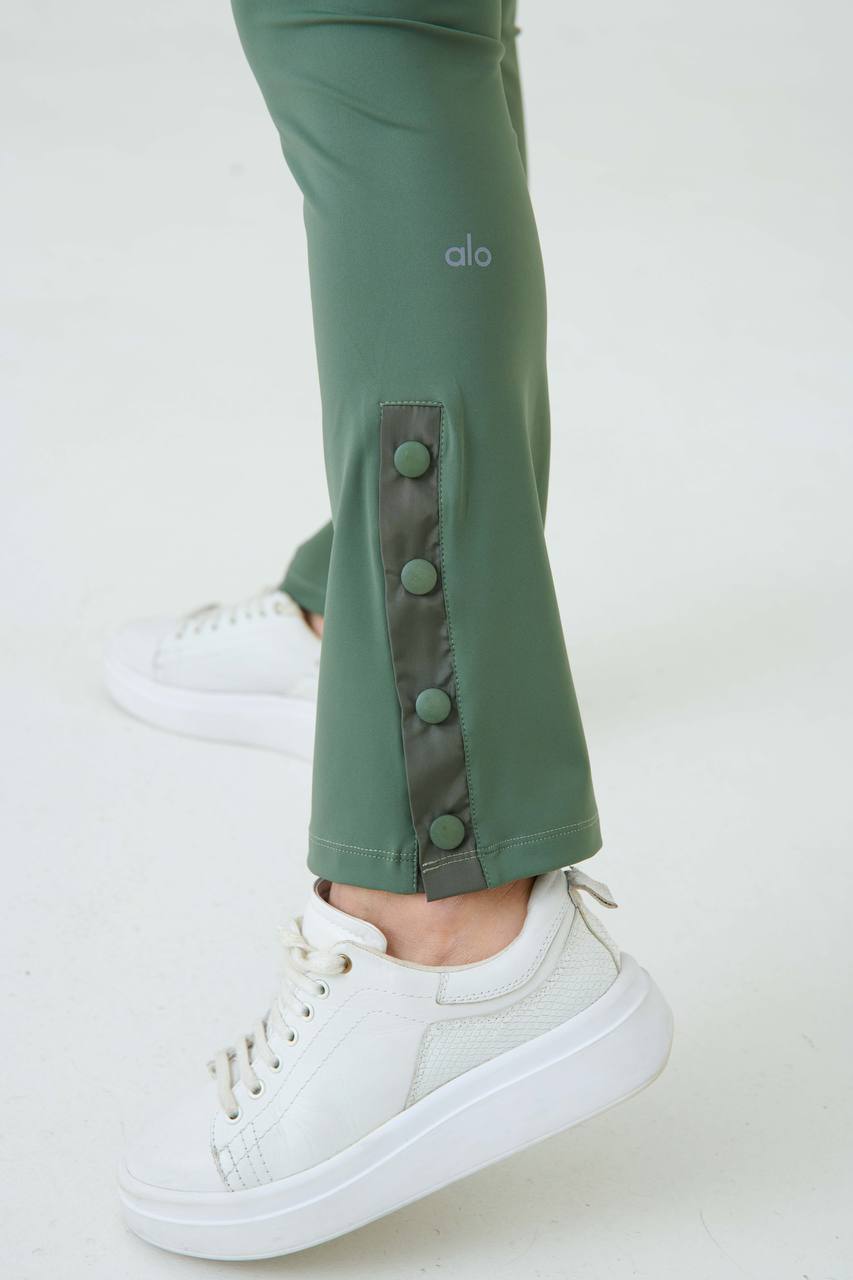 High-Waist Green Leggings For Women