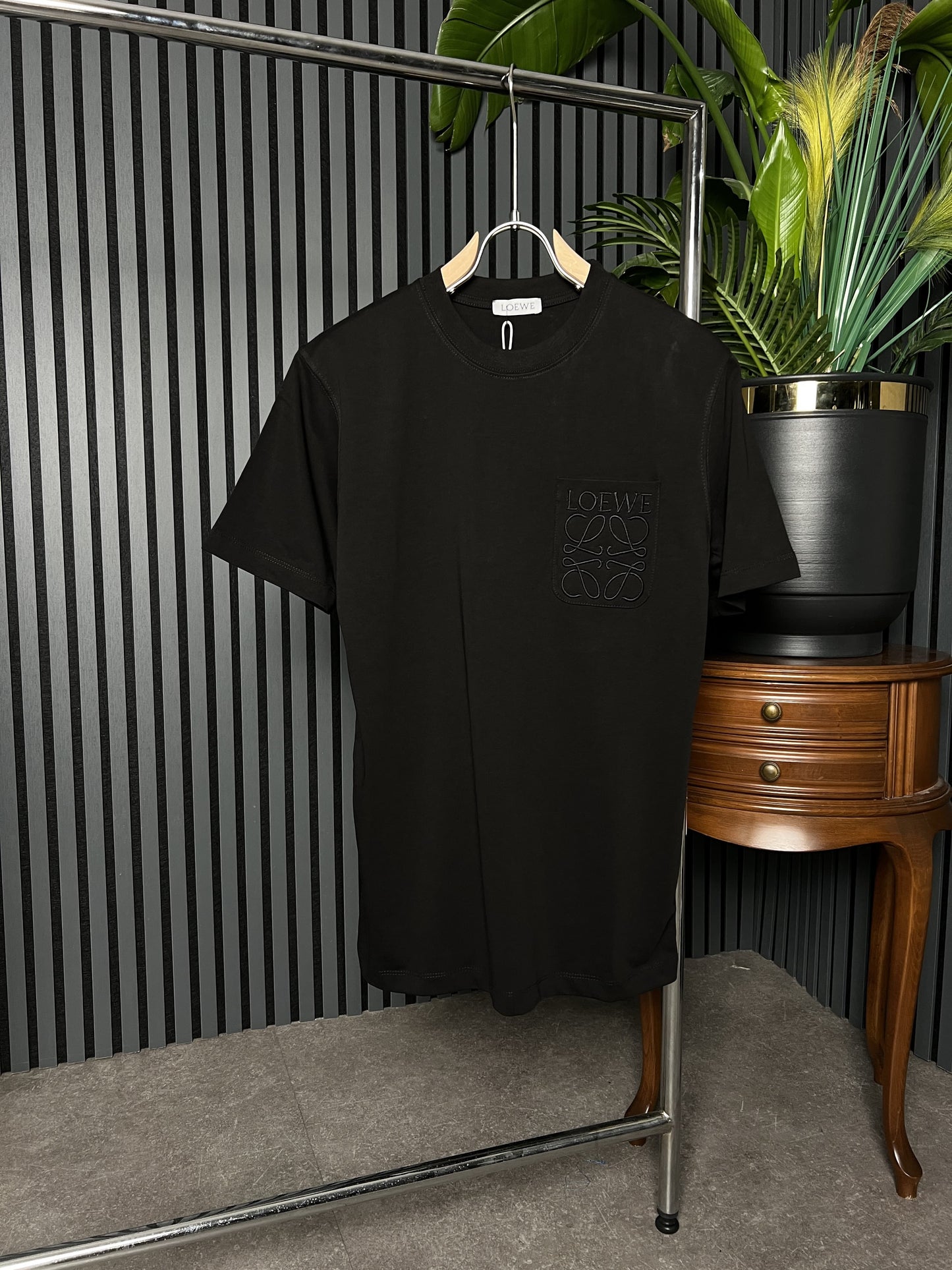 Loewe Embroidered Logo Pocket Tshirt For Men