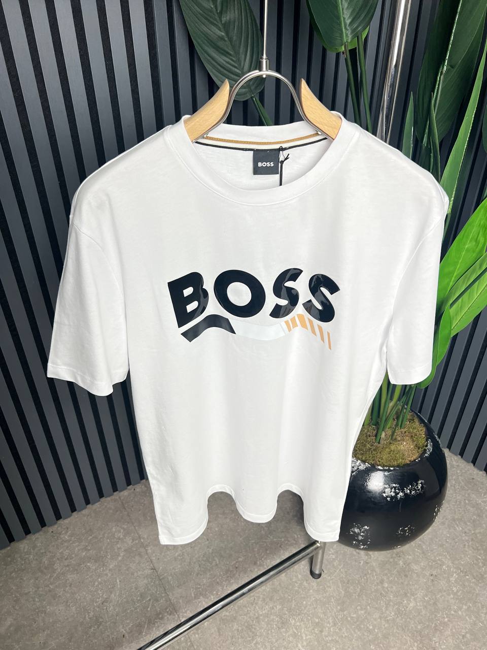 BOSS Logo Black Tshirt For Men
