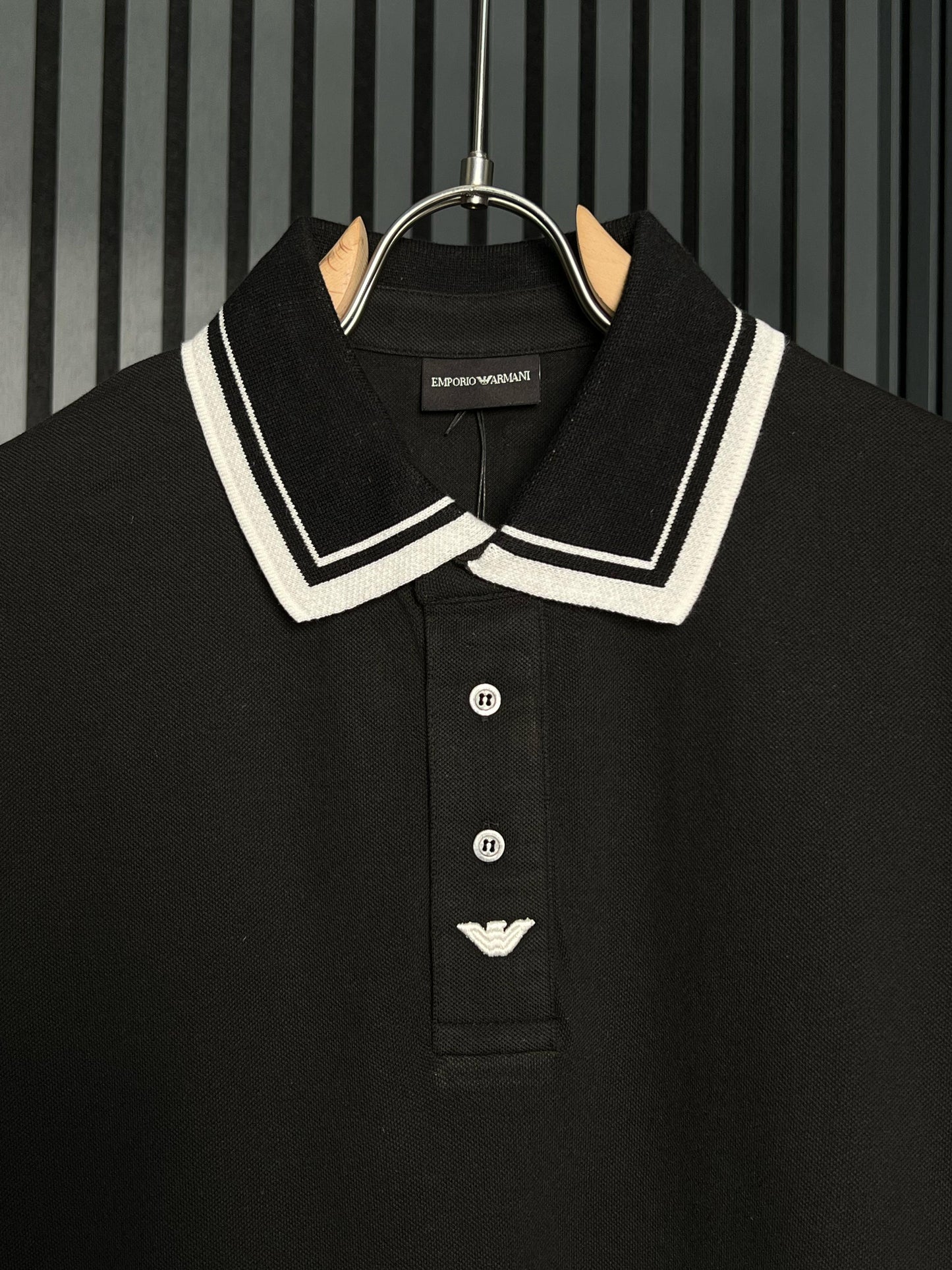 Emoprio Armani Black Polo Tshirt For Men