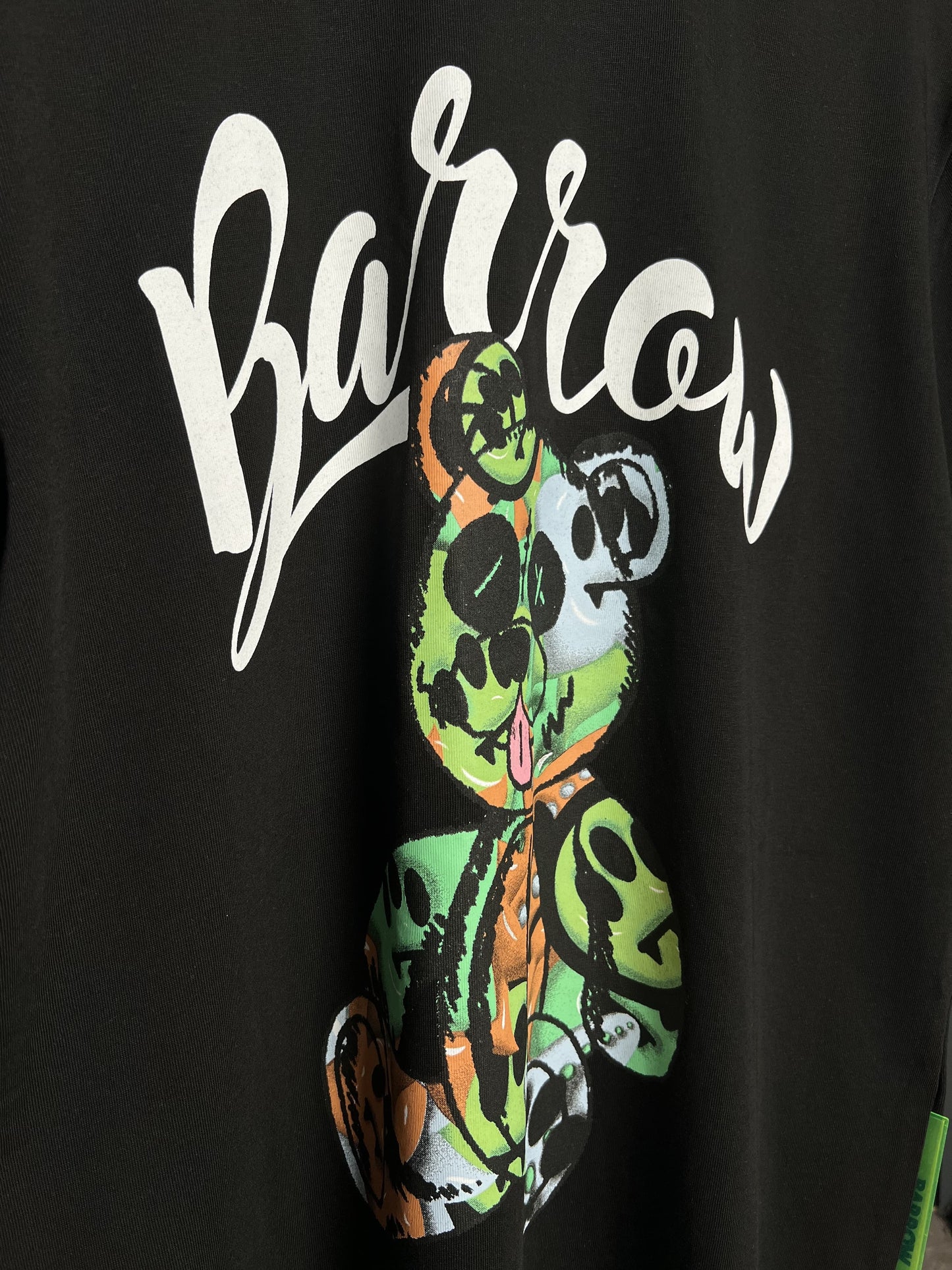 Barrow Logo Printed Black Tshirt For Men