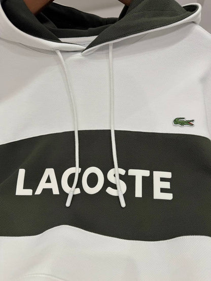 LACOSTE White Hoodie For Men