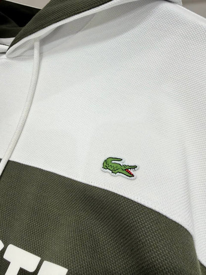 LACOSTE White Hoodie For Men