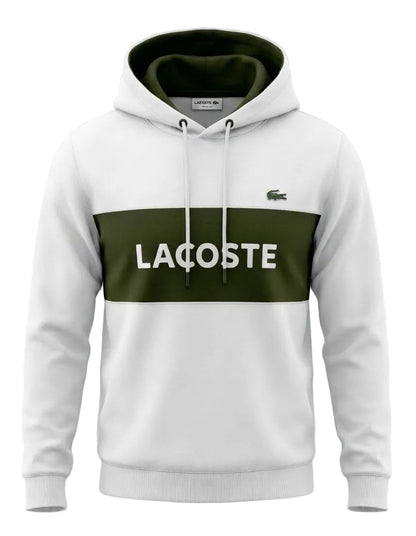 LACOSTE White Hoodie For Men