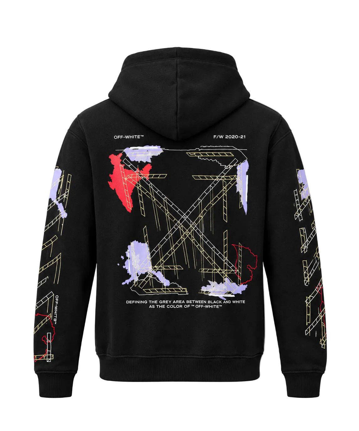 Off-White Arrows-print Zip-up Hoodie for Men