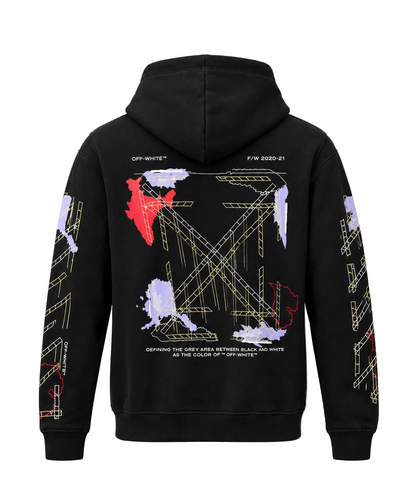 Off-White Arrows-print Zip-up Hoodie for Men