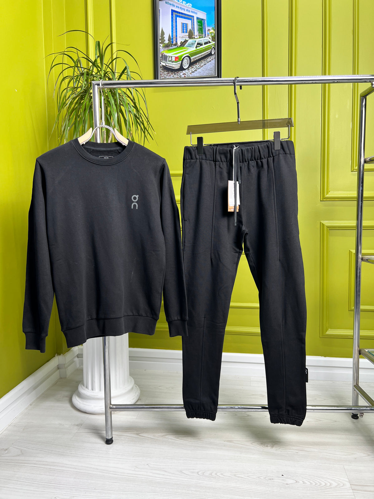 ON Cloud Black Cotton Set For Men
