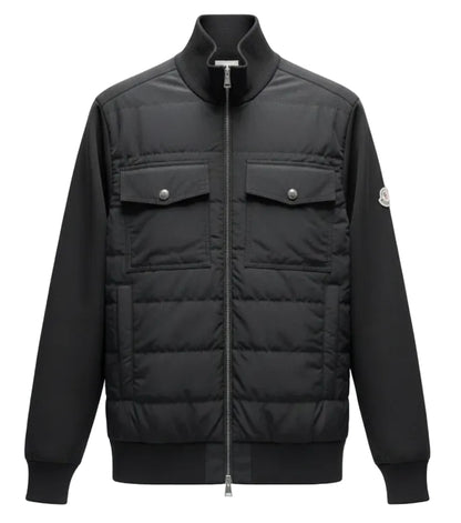 Moncler Panelled Black Jacket for Men