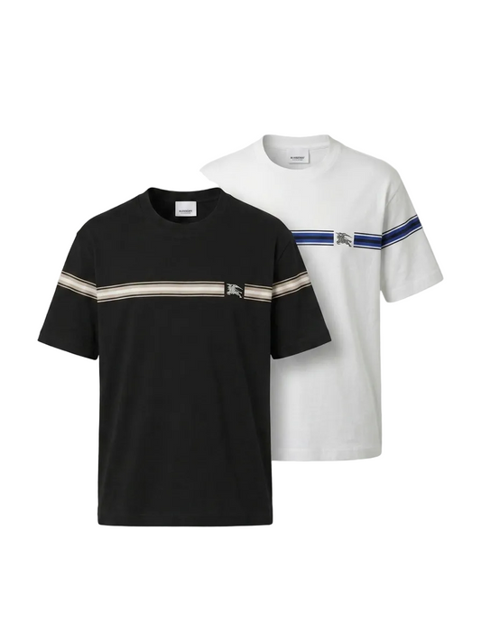 EKD-Embroidered Logo Relaxed Fit Tshirt For Men