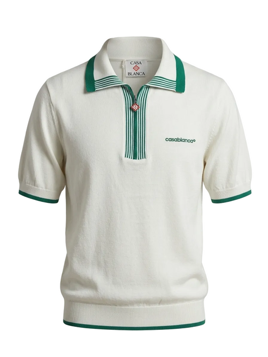 Knit Tennis Polo Shirt For Men