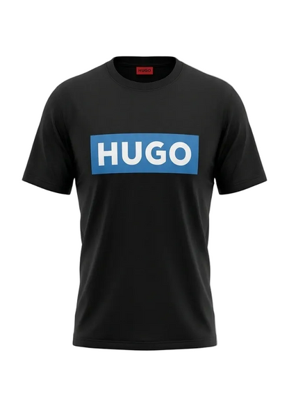 HUGO Blue Logo Printed Tshirt For Men