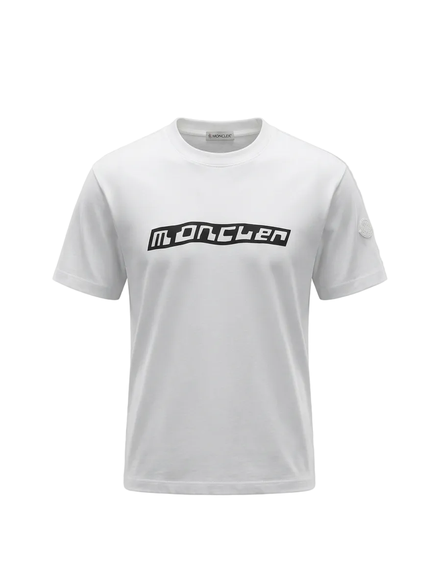 MONCLER Logo Printed Relaxed Fit Tshirt For Men