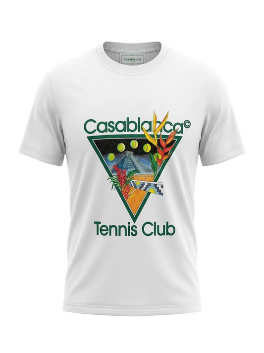 Casablanca tennis club White Tshirt For Men