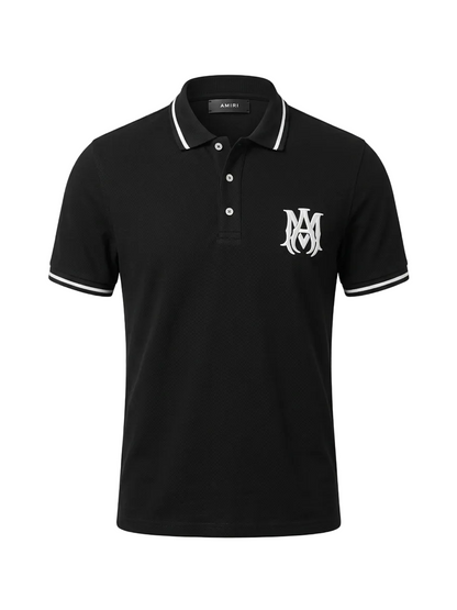 AMIRI Embroidered Logo Polo Tshirt For Men