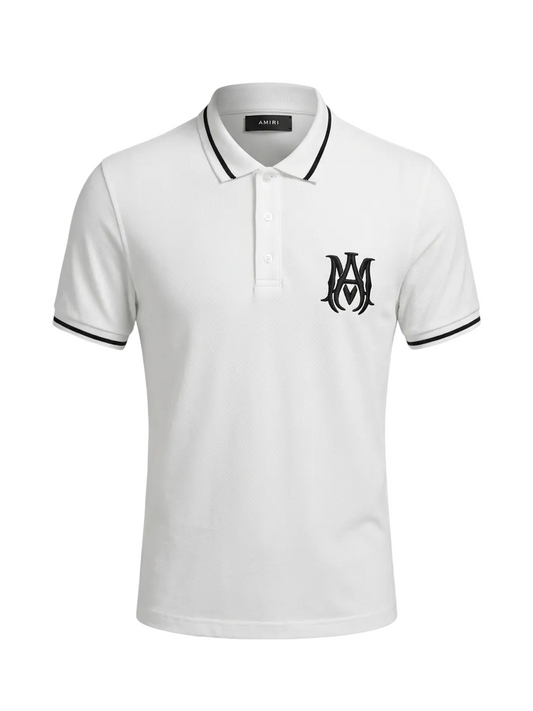 AMIRI Embroidered Logo Polo Tshirt For Men