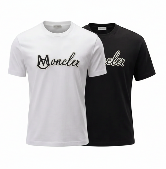 Moncler Embroidered Logo Tshirt For Men