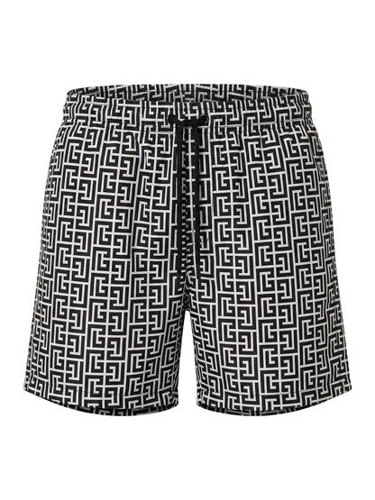 PB Labyrinth Print Swim Short For Men