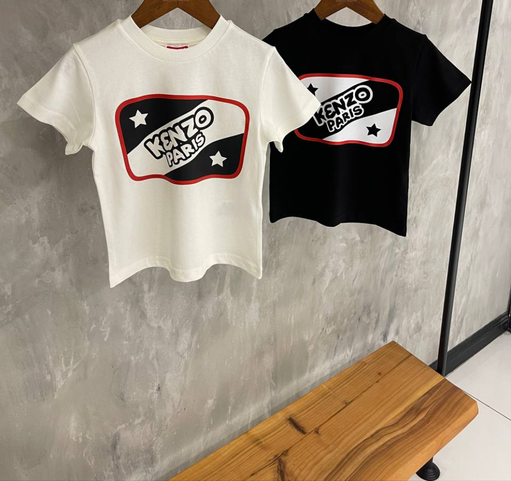 KENZO PARIS Logo Printed Tshirt For Kids