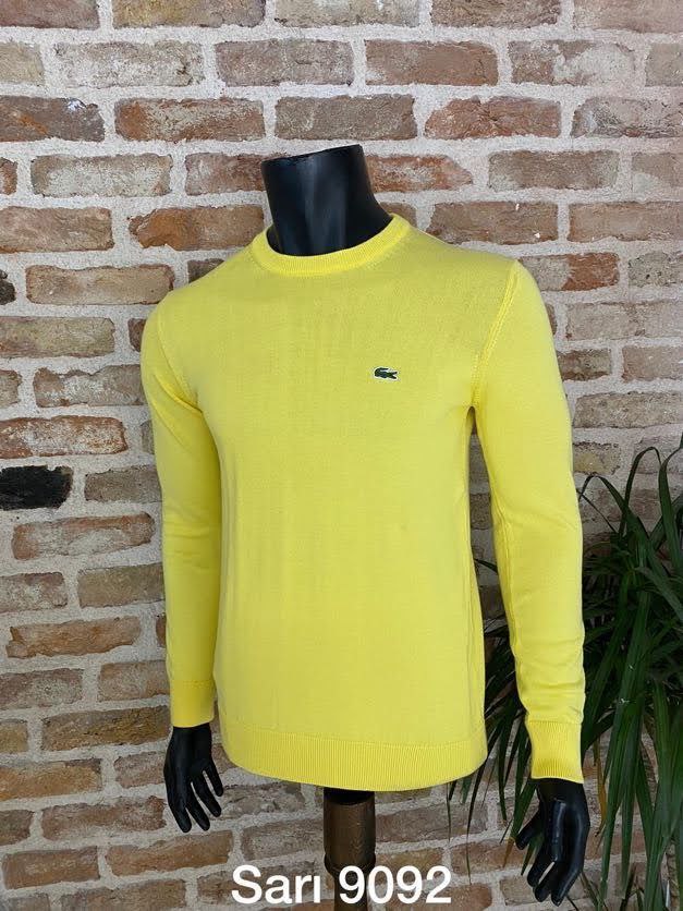 Lacoste Yellow SlimFit Pullover For Men