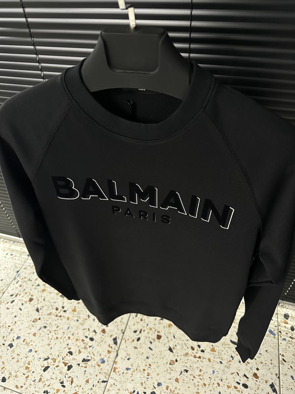 Chamois Logo Black Sweatshirt For Men