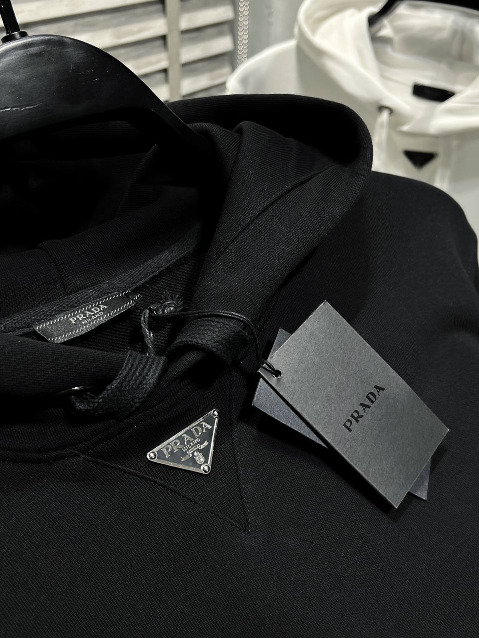 Prada Black Hoodie For Men