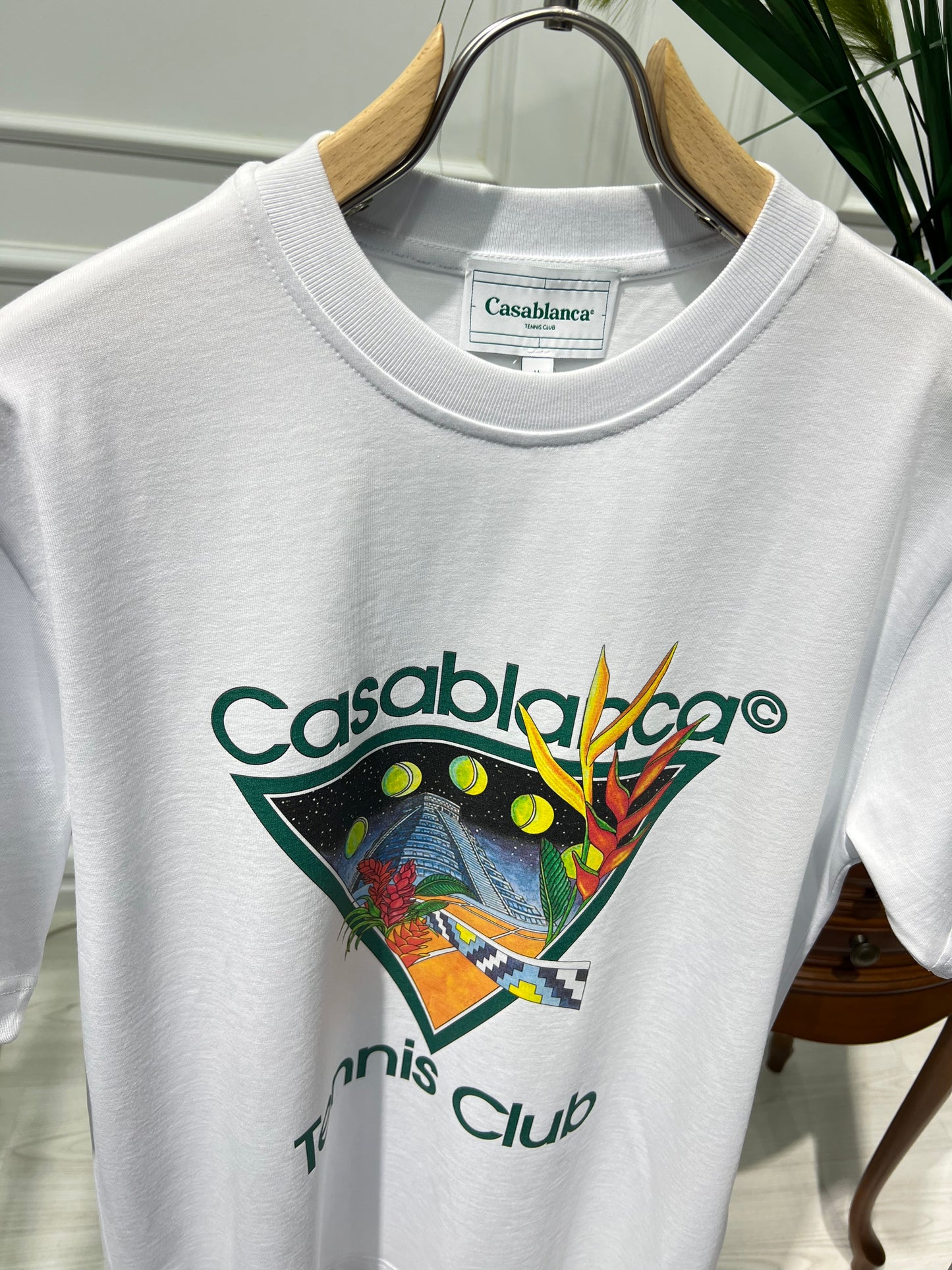 Casablanca tennis club White Tshirt For Men