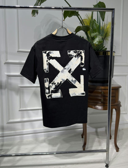Cloudy Arrow Skate Logo Black Tshirt For Men
